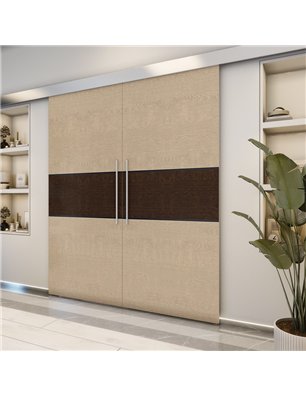 Holzschiebetür Eco-Line - Holz-Mix  Model 3032-2