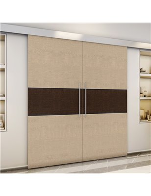 Holzschiebetür Eco-Line - Holz-Mix  Model 3032-3