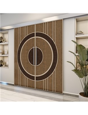 Holzschiebetür Eco-Line - Holz-Mix  Model 3035-2