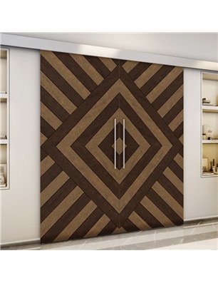 Holzschiebetür Eco-Line - Holz-Mix  Model 3037-3