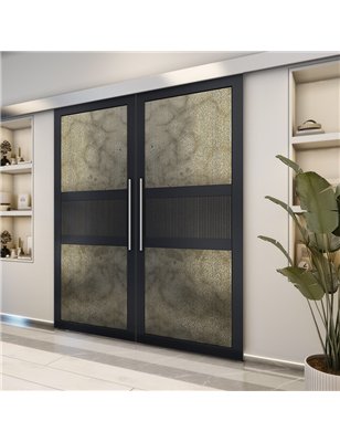 Holzschiebetür Eco-Line - Holz-Mix  Model 3042-2