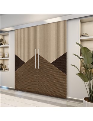 Holzschiebetür Eco-Line - Holz-Mix  Model 3044-2