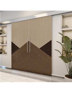 Holzschiebetür Eco-Line - Holz-Mix  Model 3044-2