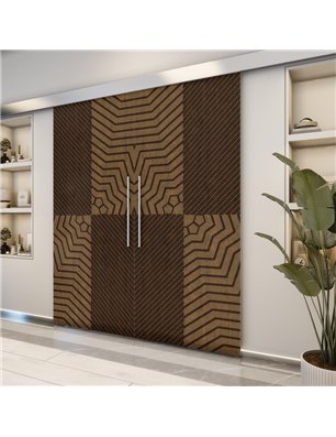 Holzschiebetür Eco-Line - Holz-Mix  Model 3050-2