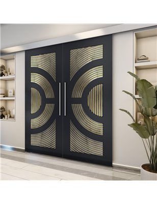 Holzschiebetür Eco-Line - Holz-Mix  Model 3051-2