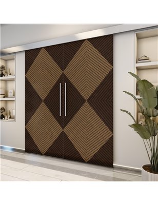 Holzschiebetür Eco-Line - Holz-Mix  Model 3054-2