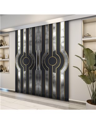 Holzschiebetür Eco-Line - Holz-Mix  Model 3055-2