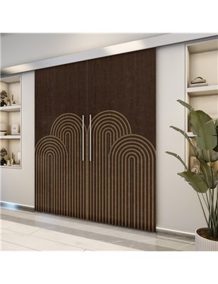 Holzschiebetür Eco-Line - Holz-Mix  Model 3057-2
