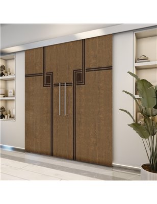 Holzschiebetür Eco-Line - Holz-Mix  Model 3059-2