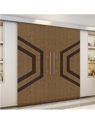 Holzschiebetür Eco-Line - Holz-Mix  Model 3072-3
