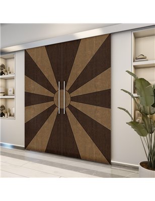 Holzschiebetür Eco-Line - Holz-Mix  Model 3074-2
