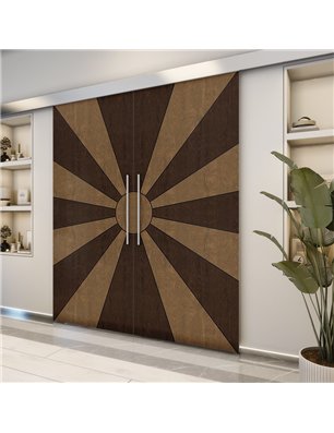 Holzschiebetür Eco-Line - Holz-Mix  Model 3074-2