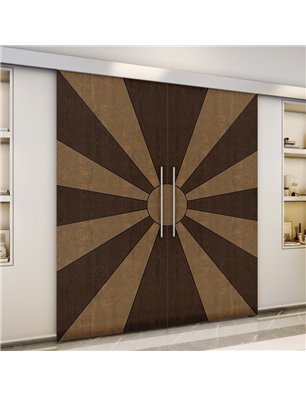 Holzschiebetür Eco-Line - Holz-Mix  Model 3074-3