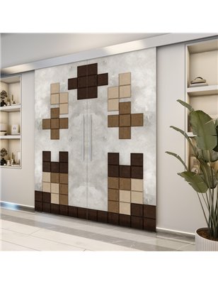 Holzschiebetür Eco-Line - Holz-Mix  Model 3081-2