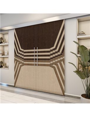 Holzschiebetür Eco-Line - Holz-Mix  Model 3085-2