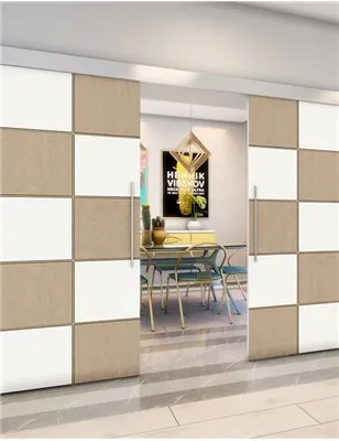 Holzschiebetür Eco-Line - Eiche und Weiss Model 3029