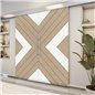 Holzschiebetür Eco-Line - Eiche und Weiss Model 3038 Holzschiebetür Eco-Line - Eiche und Weiss Model 3038