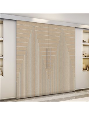Holzschiebetür Eco-Line - Eiche und Weiss  Model 3052-3