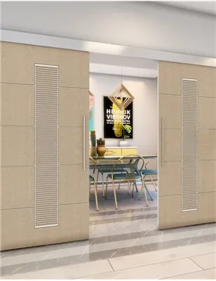 Holzschiebetür Eco-Line - Eiche und Weiss Model 3067