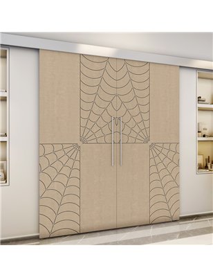 Holzschiebetür Eco-Line - Eiche und Weiss  Model 3076-3