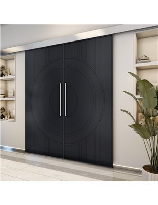 Holzschiebetür Eco-Line - Schwarz  Model 3035-2