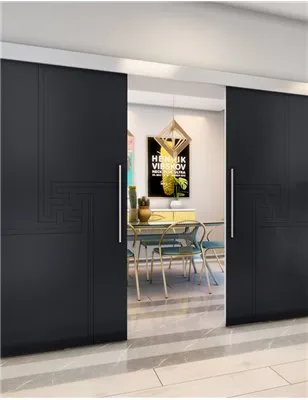 Holzschiebetür Eco-Line - Schwarz Model 3071