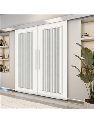 Holzschiebetür Eco-Line - Weiss  Model 3005-2