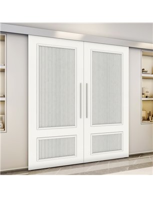Holzschiebetür Eco-Line - Weiss  Model 3006-3