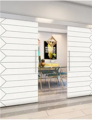 Holzschiebetür Eco-Line - Weiss Model 3007