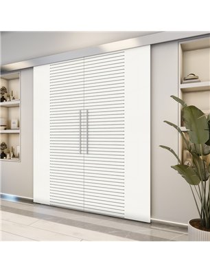 Holzschiebetür Eco-Line - Weiss  Model 3012-2