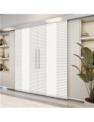 Holzschiebetür Eco-Line - Weiss  Model 3013-2