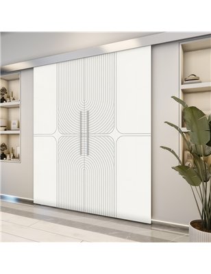 Holzschiebetür Eco-Line - Weiss  Model 3017-2