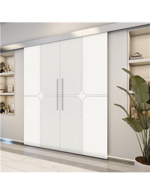 Holzschiebetür Eco-Line - Weiss  Model 3017-2