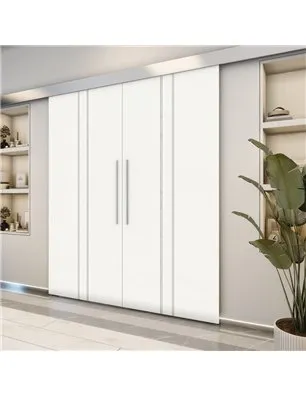 Holzschiebetür Eco-Line - Weiss Model 3030-2