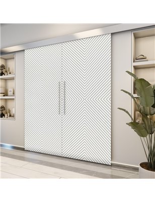 Holzschiebetür Eco-Line - Weiss  Model 3047-2