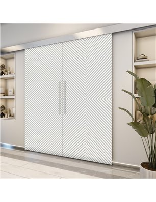 Holzschiebetür Eco-Line - Weiss  Model 3047-2
