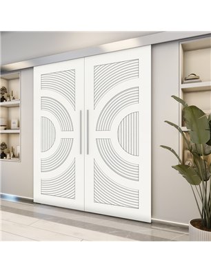 Holzschiebetür Eco-Line - Weiss  Model 3051-2