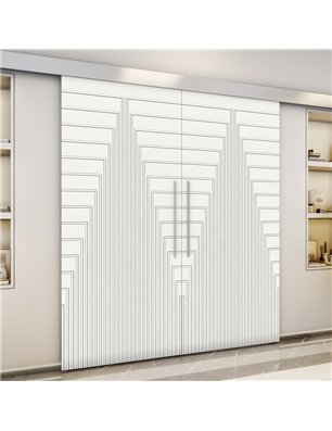 Holzschiebetür Eco-Line - Weiss  Model 3053-3