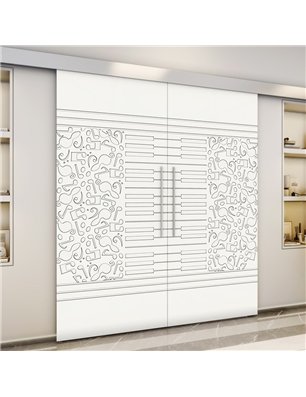 Holzschiebetür Eco-Line - Weiss  Model 3061-3