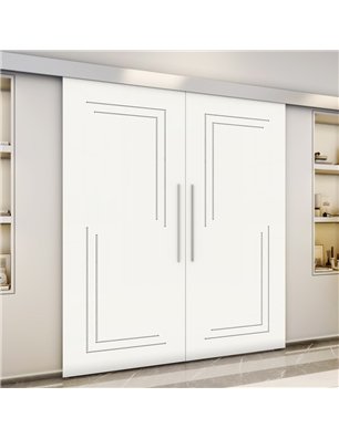 Holzschiebetür Eco-Line - Weiss  Model 3065-3