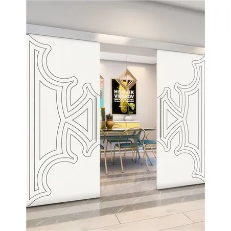 Holzschiebetür Eco-Line - Weiss Model 3086