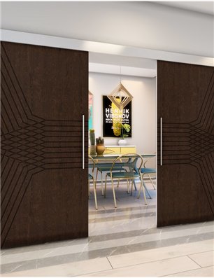 Holzschiebetür Eco-Line - Wenge  Model 3085
