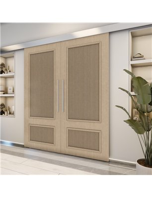 Holzschiebetür Eco-Line - Eiche  Model 3006-2