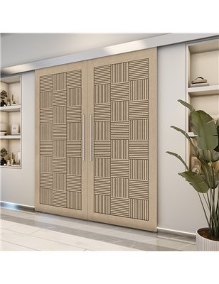 Holzschiebetür Eco-Line - Eiche  Model 3015-2
