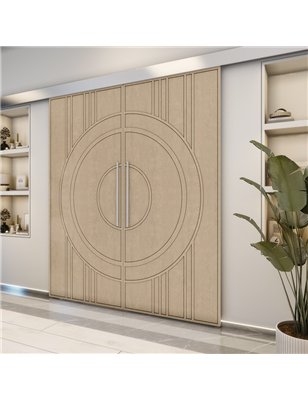 Holzschiebetür Eco-Line - Eiche  Model 3035-2
