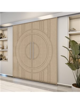 Holzschiebetür Eco-Line - Eiche  Model 3035-2