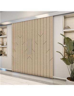 Holzschiebetür Eco-Line - Eiche  Model 3039-2
