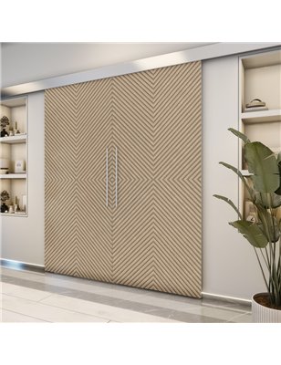 Holzschiebetür Eco-Line - Eiche  Model 3047-2