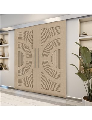 Holzschiebetür Eco-Line - Eiche  Model 3051-2