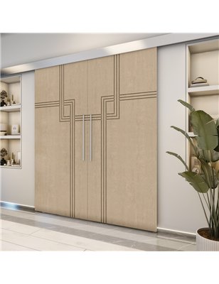 Holzschiebetür Eco-Line - Eiche  Model 3059-2